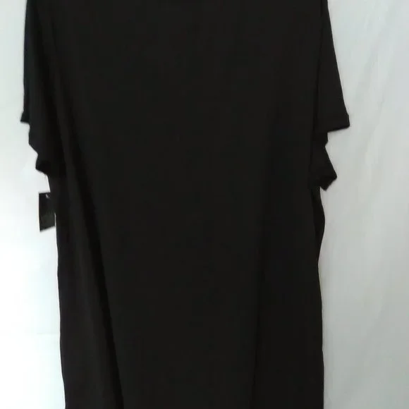 Athletic Works Women's V Neck Short Sleeve T-shirt Color Black Size 3XL - Picture 2 of 5